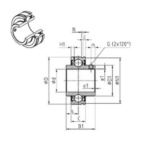 Rodamiento CUC209 SNR #1 image