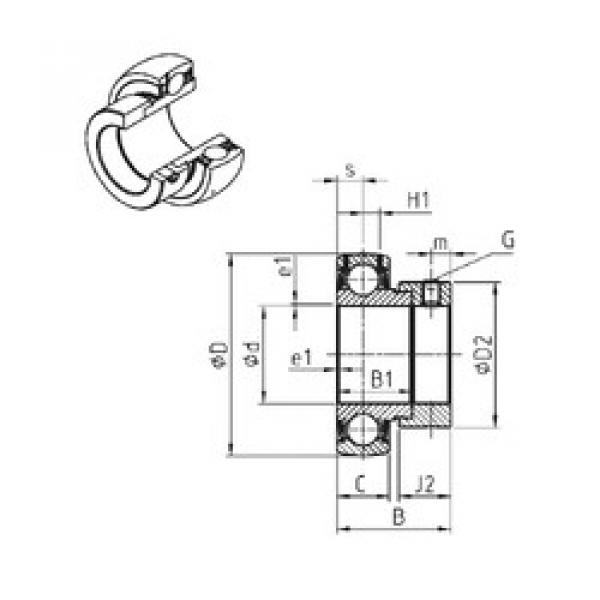 Rodamiento ES208G2 SNR #1 image