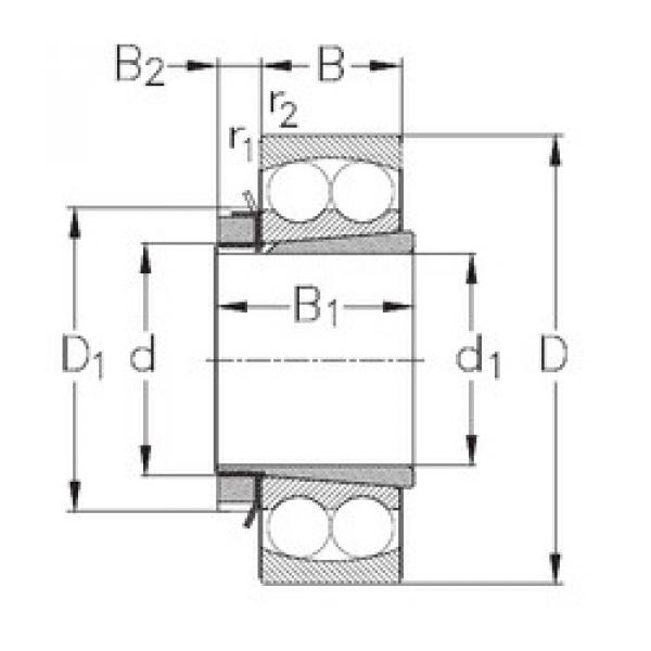 Rodamiento 2308-K+H2308 NKE #1 image