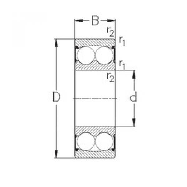 Rodamiento 2201-2RS NKE #1 image