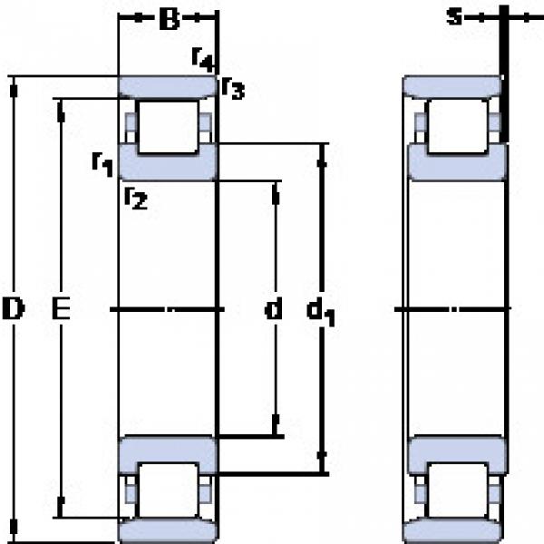 Rodamiento N 208 ECPH SKF #1 image