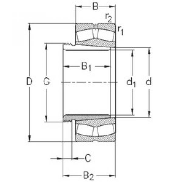 Rodamientos 23288-K-MB-W33+AHX3288 NKE #1 image