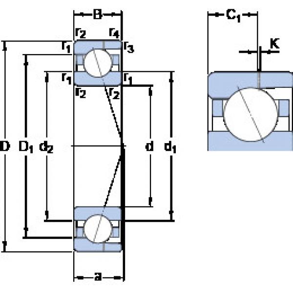 Rodamiento 7010 CD/HCP4AH SKF #1 image