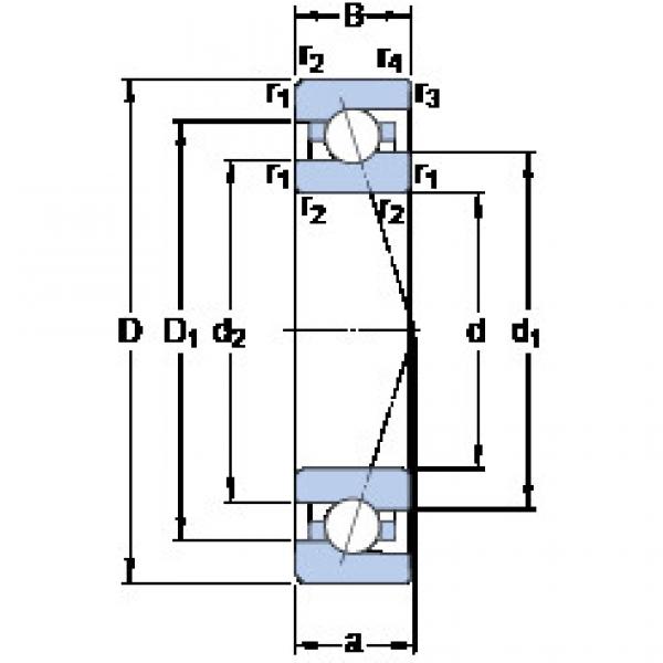 Rodamiento 7016 CE/P4A SKF #1 image