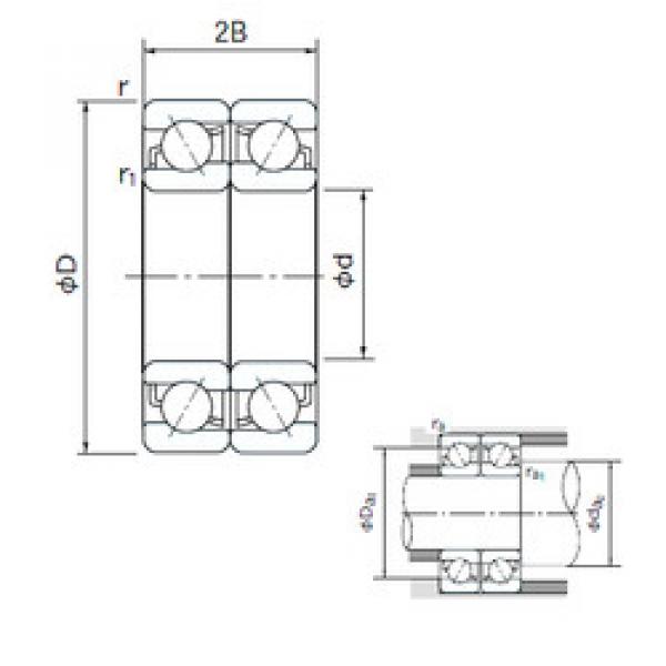 Rodamiento 7040DF NACHI #1 image