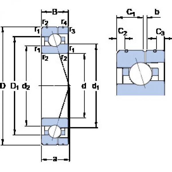 Rodamiento 7010 ACE/HCP4AL SKF #1 image