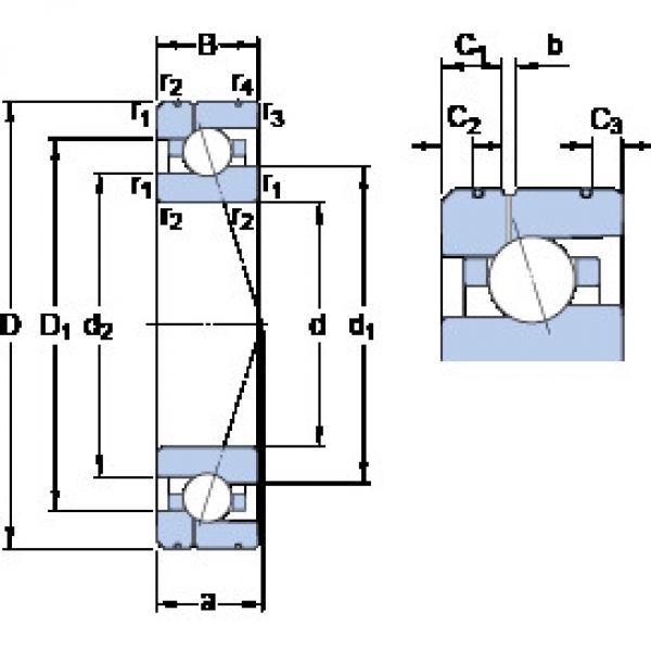 Rodamiento 7004 ACE/P4AL1 SKF #1 image