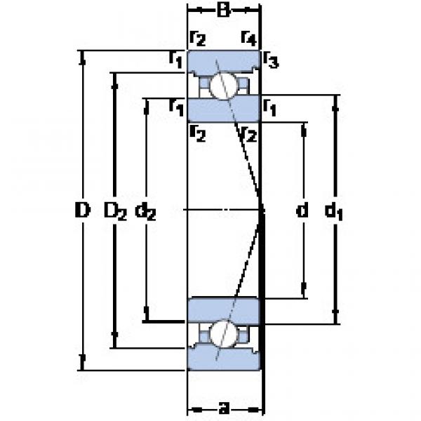 Rodamiento 7010 CB/HCP4A SKF #1 image