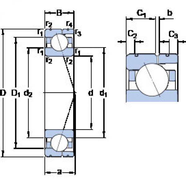 Rodamiento 7032 ACD/P4AL SKF #1 image