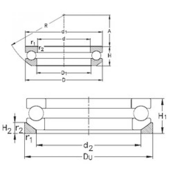 Rodamiento 53418-MP+U418 NKE #1 image