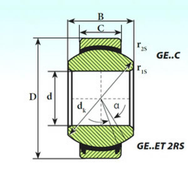 Rodamiento GE 20 C ISB #1 image