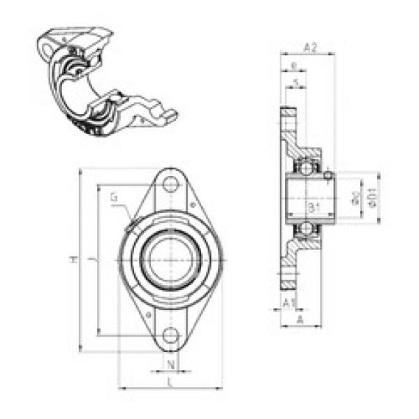 Rodamiento UCFLE204 SNR #1 image