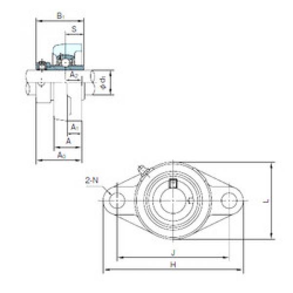 Rodamiento UGFL210 NACHI #1 image