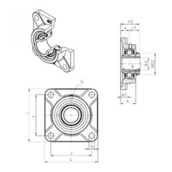 Rodamiento UKF328H SNR #1 image