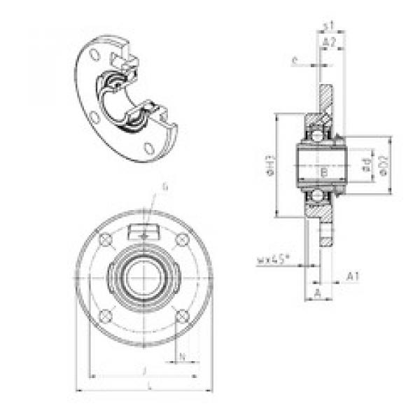 Rodamiento UKFCE210H SNR #1 image