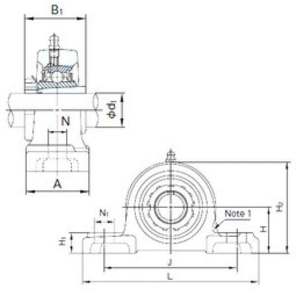 Rodamiento UKP210+H2310 NACHI #1 image