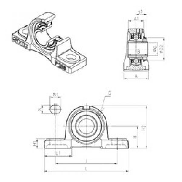 Rodamiento UKP205H SNR #1 image