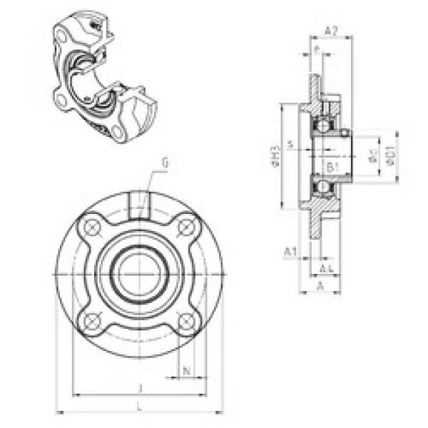 Rodamiento USFC206 SNR #1 image